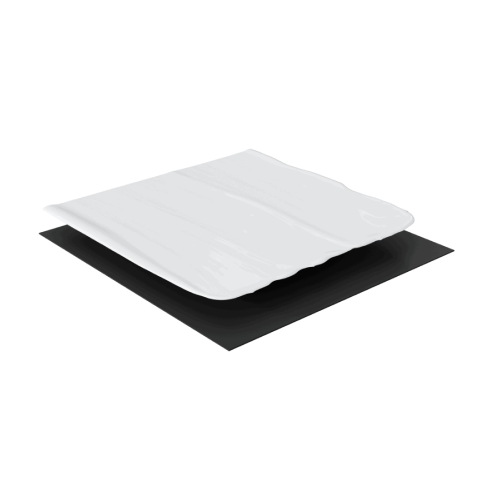 Roofing material layers in GAF Unisil HS coatings over non-metal substrates