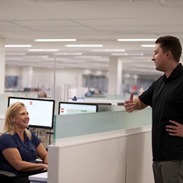 GAF design services employees in office setting