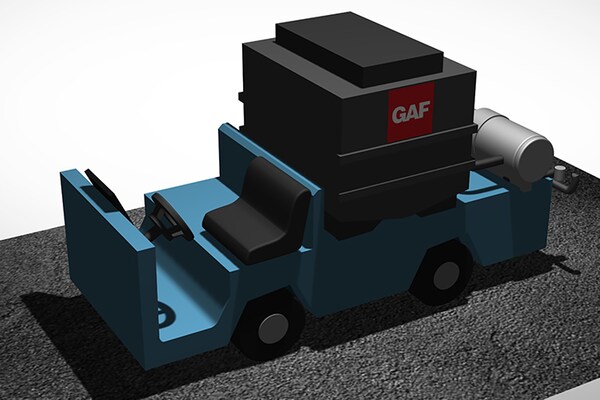 New EV sprayer for GAF Roads ensuring even pavement preservation