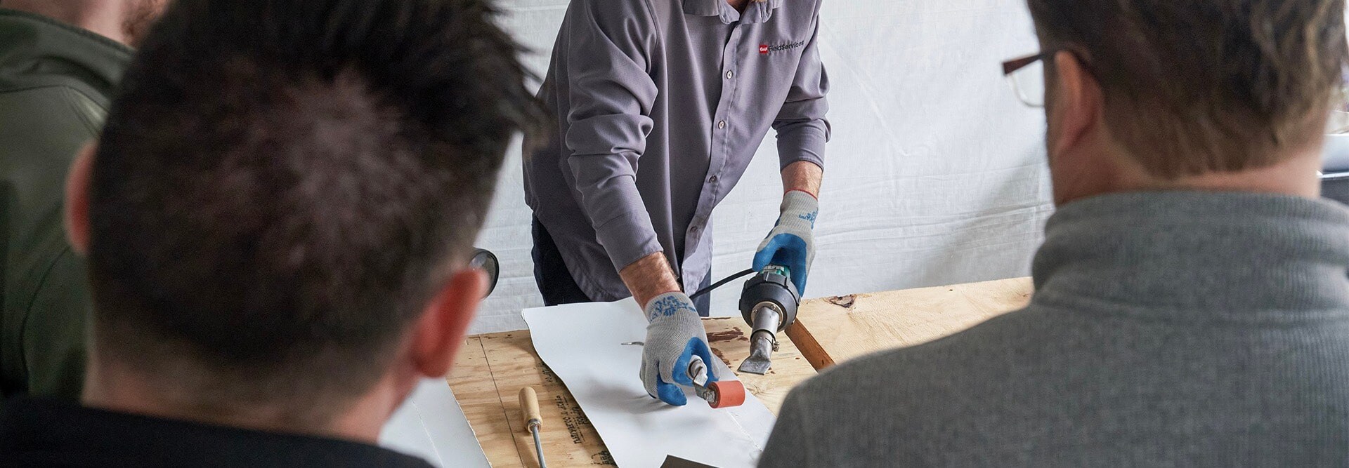 GAF instructor leading architects and design professionals in a class