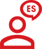 Person with question in spanish icon